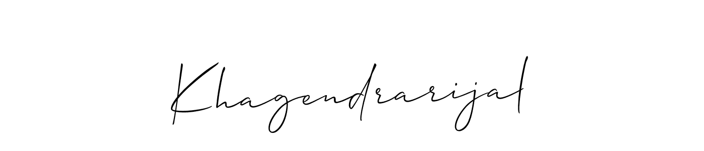 Best and Professional Signature Style for Khagendrarijal. Allison_Script Best Signature Style Collection. Khagendrarijal signature style 2 images and pictures png