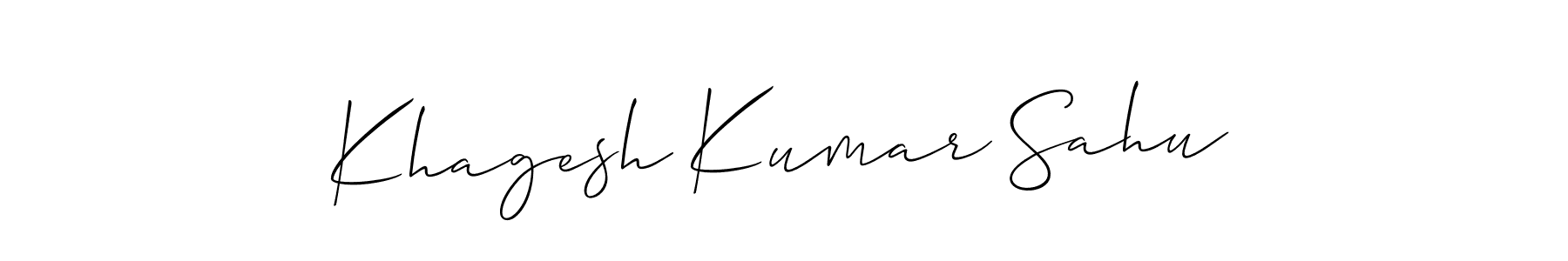 Similarly Allison_Script is the best handwritten signature design. Signature creator online .You can use it as an online autograph creator for name Khagesh Kumar Sahu. Khagesh Kumar Sahu signature style 2 images and pictures png