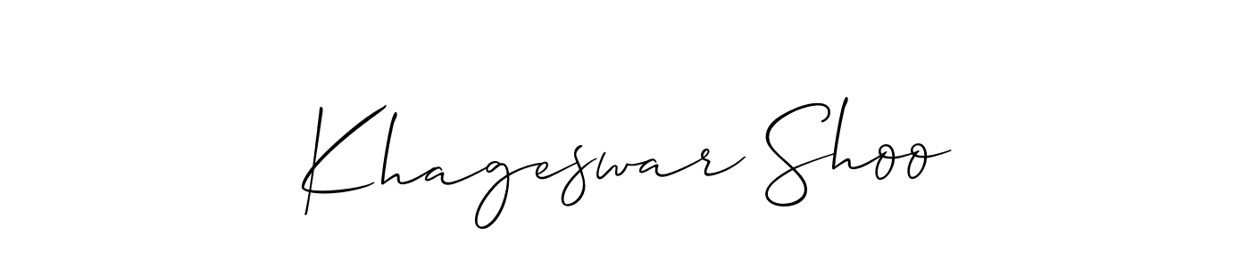 Once you've used our free online signature maker to create your best signature Allison_Script style, it's time to enjoy all of the benefits that Khageswar Shoo name signing documents. Khageswar Shoo signature style 2 images and pictures png