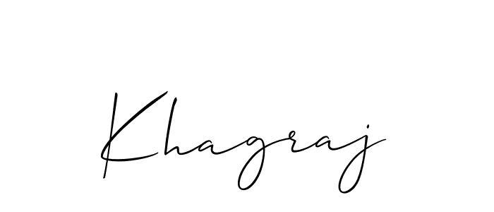 Also You can easily find your signature by using the search form. We will create Khagraj name handwritten signature images for you free of cost using Allison_Script sign style. Khagraj signature style 2 images and pictures png