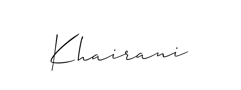 Here are the top 10 professional signature styles for the name Khairani. These are the best autograph styles you can use for your name. Khairani signature style 2 images and pictures png