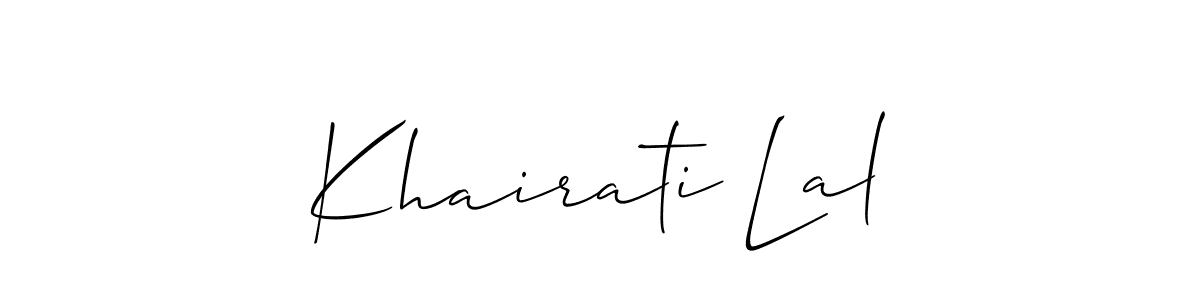 Check out images of Autograph of Khairati Lal name. Actor Khairati Lal Signature Style. Allison_Script is a professional sign style online. Khairati Lal signature style 2 images and pictures png