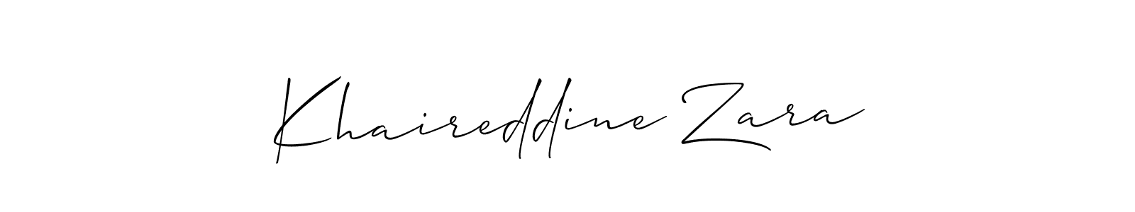 See photos of Khaireddine Zara official signature by Spectra . Check more albums & portfolios. Read reviews & check more about Allison_Script font. Khaireddine Zara signature style 2 images and pictures png