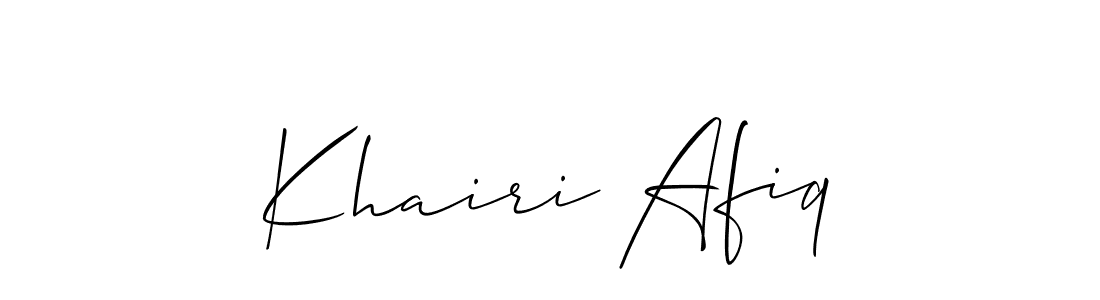 You can use this online signature creator to create a handwritten signature for the name Khairi Afiq. This is the best online autograph maker. Khairi Afiq signature style 2 images and pictures png