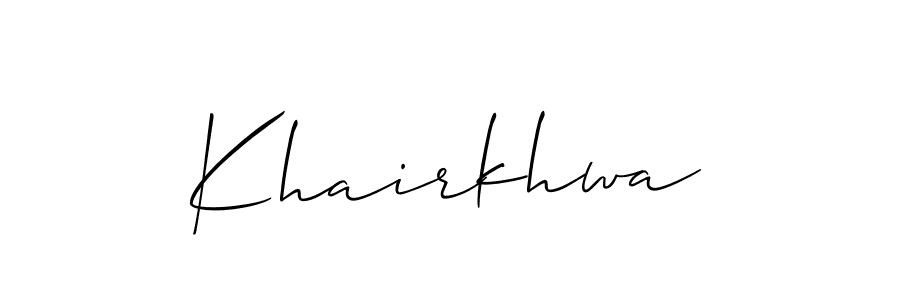 Make a beautiful signature design for name Khairkhwa. Use this online signature maker to create a handwritten signature for free. Khairkhwa signature style 2 images and pictures png