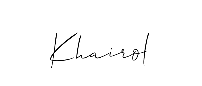 Here are the top 10 professional signature styles for the name Khairol. These are the best autograph styles you can use for your name. Khairol signature style 2 images and pictures png