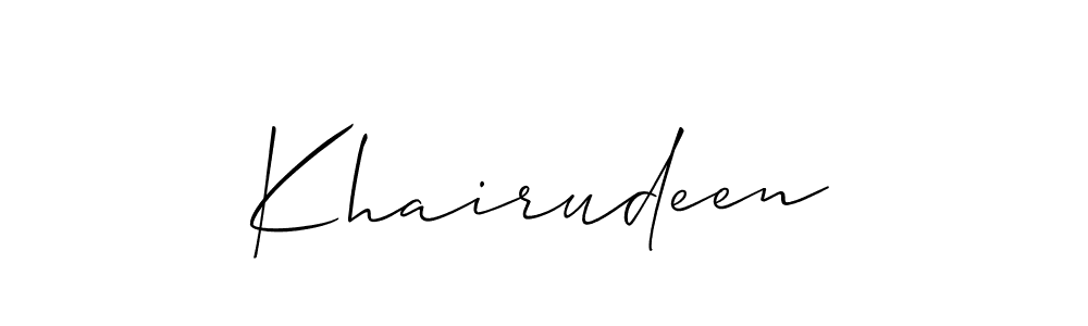 Check out images of Autograph of Khairudeen name. Actor Khairudeen Signature Style. Allison_Script is a professional sign style online. Khairudeen signature style 2 images and pictures png