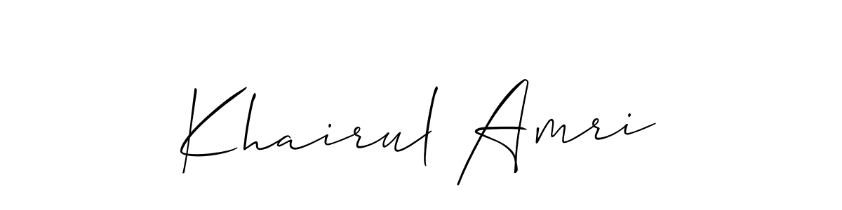 How to Draw Khairul Amri signature style? Allison_Script is a latest design signature styles for name Khairul Amri. Khairul Amri signature style 2 images and pictures png