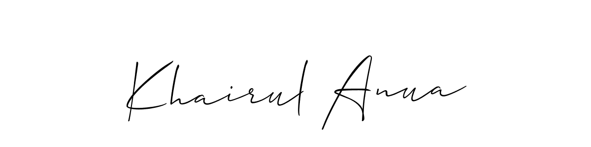 Check out images of Autograph of Khairul Anua name. Actor Khairul Anua Signature Style. Allison_Script is a professional sign style online. Khairul Anua signature style 2 images and pictures png