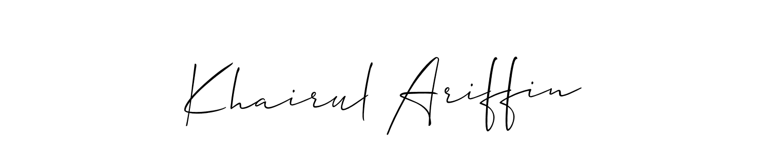 Make a beautiful signature design for name Khairul Ariffin. Use this online signature maker to create a handwritten signature for free. Khairul Ariffin signature style 2 images and pictures png