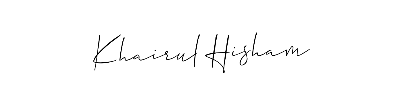Once you've used our free online signature maker to create your best signature Allison_Script style, it's time to enjoy all of the benefits that Khairul Hisham name signing documents. Khairul Hisham signature style 2 images and pictures png