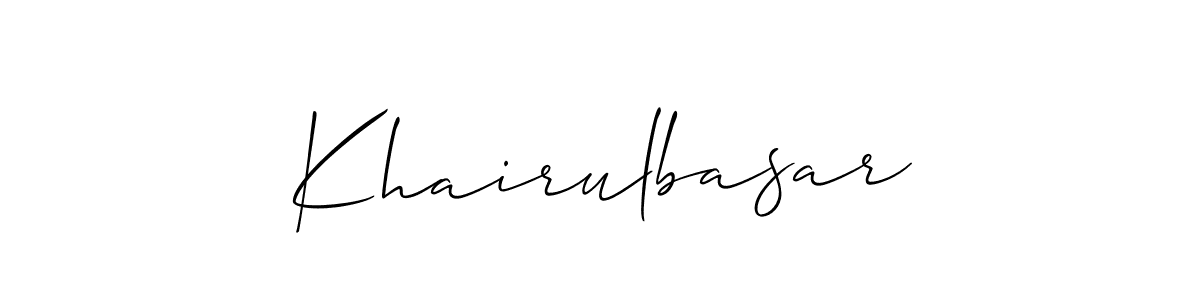 Make a beautiful signature design for name Khairulbasar. Use this online signature maker to create a handwritten signature for free. Khairulbasar signature style 2 images and pictures png