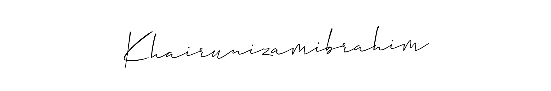 Best and Professional Signature Style for Khairunizamibrahim. Allison_Script Best Signature Style Collection. Khairunizamibrahim signature style 2 images and pictures png