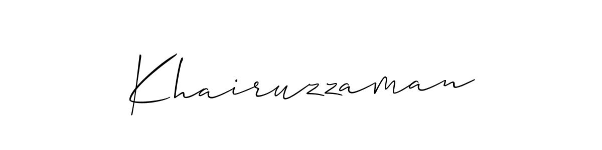 It looks lik you need a new signature style for name Khairuzzaman. Design unique handwritten (Allison_Script) signature with our free signature maker in just a few clicks. Khairuzzaman signature style 2 images and pictures png