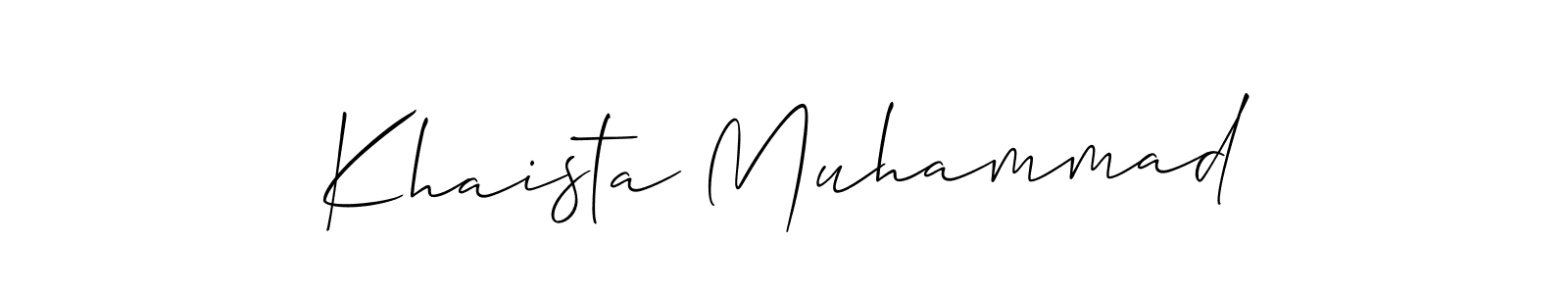 You can use this online signature creator to create a handwritten signature for the name Khaista Muhammad. This is the best online autograph maker. Khaista Muhammad signature style 2 images and pictures png