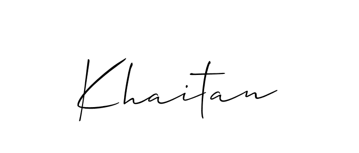 Khaitan stylish signature style. Best Handwritten Sign (Allison_Script) for my name. Handwritten Signature Collection Ideas for my name Khaitan. Khaitan signature style 2 images and pictures png