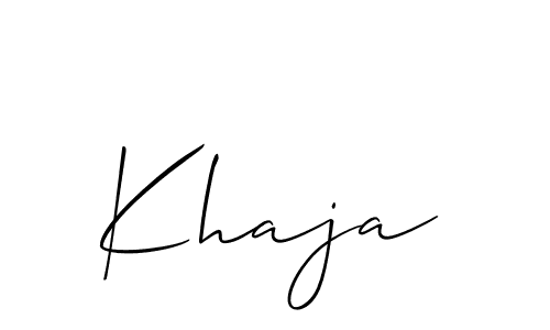 You should practise on your own different ways (Allison_Script) to write your name (Khaja) in signature. don't let someone else do it for you. Khaja signature style 2 images and pictures png