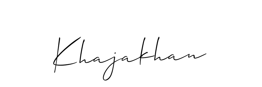 Make a beautiful signature design for name Khajakhan. Use this online signature maker to create a handwritten signature for free. Khajakhan signature style 2 images and pictures png