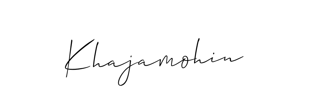 Make a short Khajamohin signature style. Manage your documents anywhere anytime using Allison_Script. Create and add eSignatures, submit forms, share and send files easily. Khajamohin signature style 2 images and pictures png