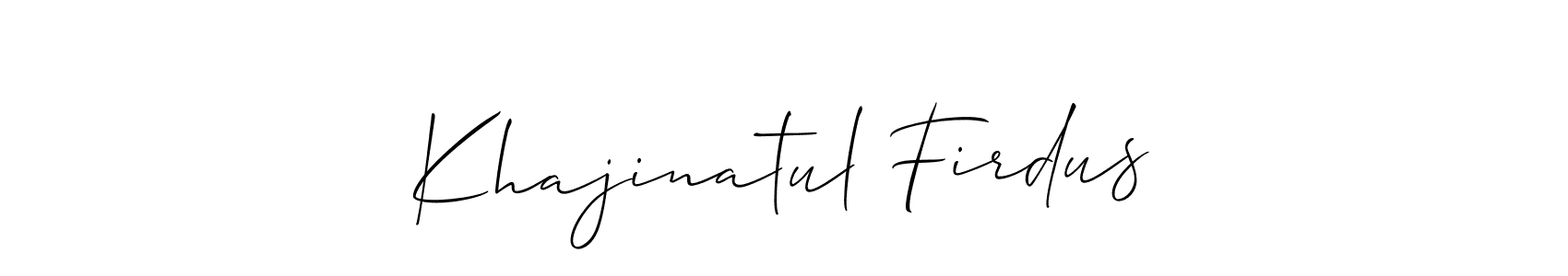 Make a beautiful signature design for name Khajinatul Firdus. Use this online signature maker to create a handwritten signature for free. Khajinatul Firdus signature style 2 images and pictures png