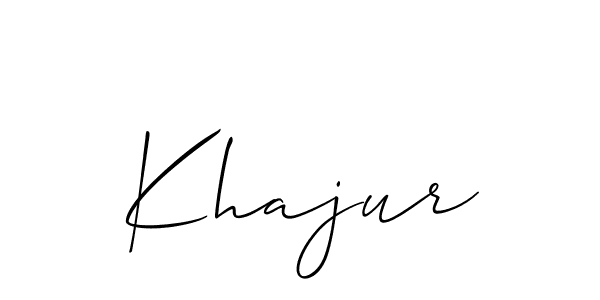 Best and Professional Signature Style for Khajur. Allison_Script Best Signature Style Collection. Khajur signature style 2 images and pictures png