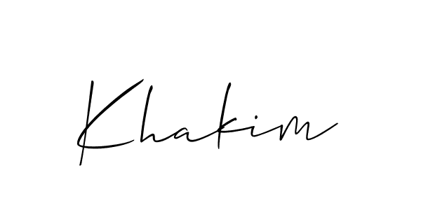 How to make Khakim name signature. Use Allison_Script style for creating short signs online. This is the latest handwritten sign. Khakim signature style 2 images and pictures png