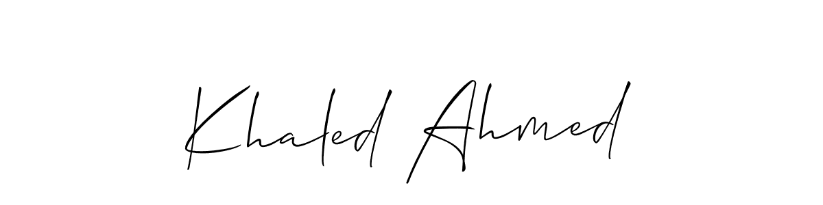 See photos of Khaled Ahmed official signature by Spectra . Check more albums & portfolios. Read reviews & check more about Allison_Script font. Khaled Ahmed signature style 2 images and pictures png