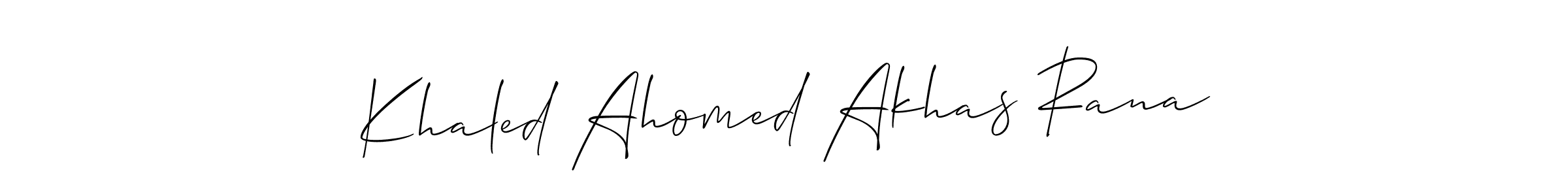 Best and Professional Signature Style for Khaled Ahomed Akhas Rana. Allison_Script Best Signature Style Collection. Khaled Ahomed Akhas Rana signature style 2 images and pictures png