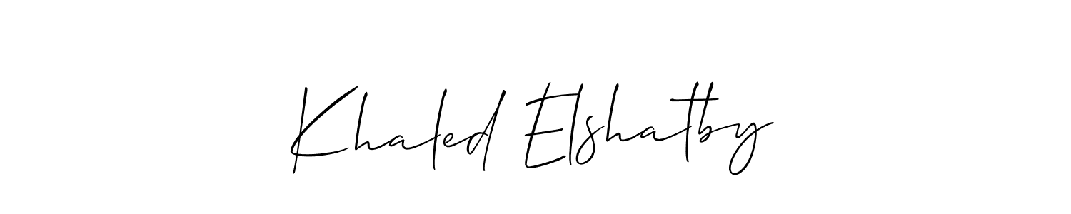 You can use this online signature creator to create a handwritten signature for the name Khaled Elshatby. This is the best online autograph maker. Khaled Elshatby signature style 2 images and pictures png