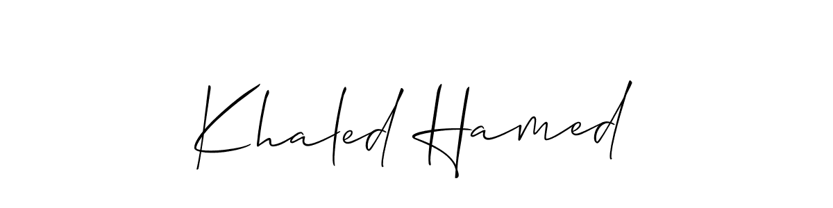 Here are the top 10 professional signature styles for the name Khaled Hamed. These are the best autograph styles you can use for your name. Khaled Hamed signature style 2 images and pictures png