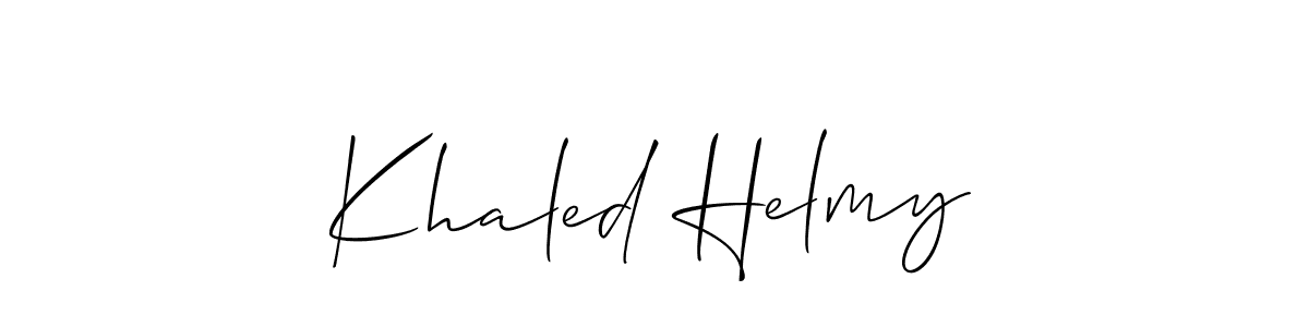 Check out images of Autograph of Khaled Helmy name. Actor Khaled Helmy Signature Style. Allison_Script is a professional sign style online. Khaled Helmy signature style 2 images and pictures png