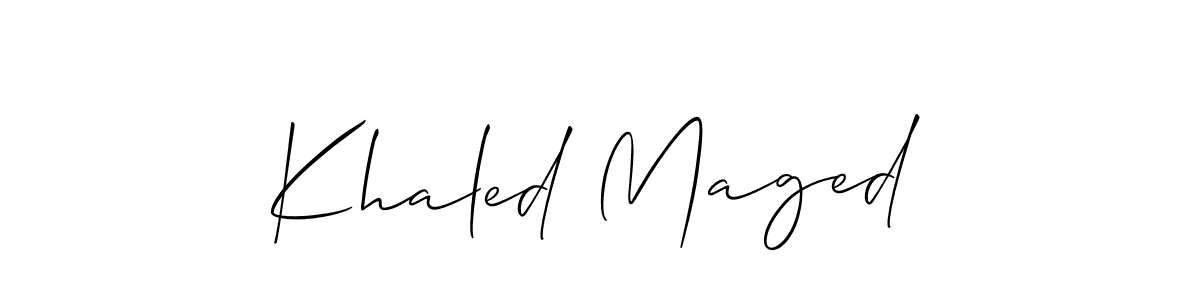 Here are the top 10 professional signature styles for the name Khaled Maged. These are the best autograph styles you can use for your name. Khaled Maged signature style 2 images and pictures png