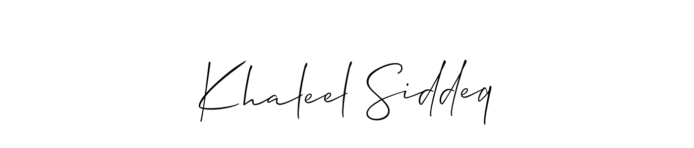 Check out images of Autograph of Khaleel Siddeq name. Actor Khaleel Siddeq Signature Style. Allison_Script is a professional sign style online. Khaleel Siddeq signature style 2 images and pictures png