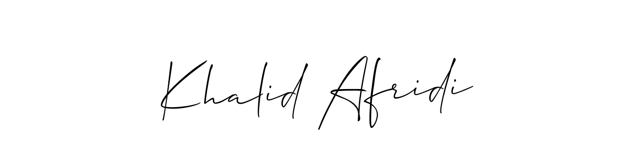 You should practise on your own different ways (Allison_Script) to write your name (Khalid Afridi) in signature. don't let someone else do it for you. Khalid Afridi signature style 2 images and pictures png