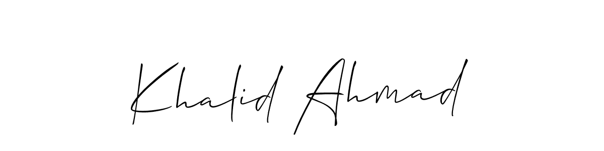 Here are the top 10 professional signature styles for the name Khalid Ahmad. These are the best autograph styles you can use for your name. Khalid Ahmad signature style 2 images and pictures png
