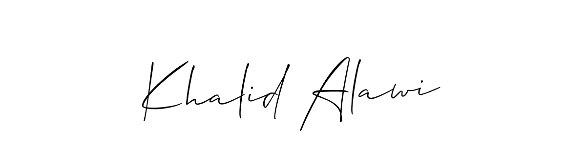 It looks lik you need a new signature style for name Khalid Alawi. Design unique handwritten (Allison_Script) signature with our free signature maker in just a few clicks. Khalid Alawi signature style 2 images and pictures png