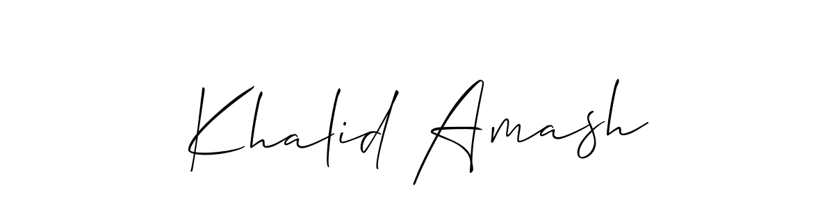 Once you've used our free online signature maker to create your best signature Allison_Script style, it's time to enjoy all of the benefits that Khalid Amash name signing documents. Khalid Amash signature style 2 images and pictures png