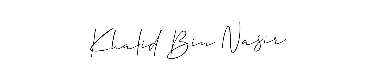 Once you've used our free online signature maker to create your best signature Allison_Script style, it's time to enjoy all of the benefits that Khalid Bin Nasir name signing documents. Khalid Bin Nasir signature style 2 images and pictures png