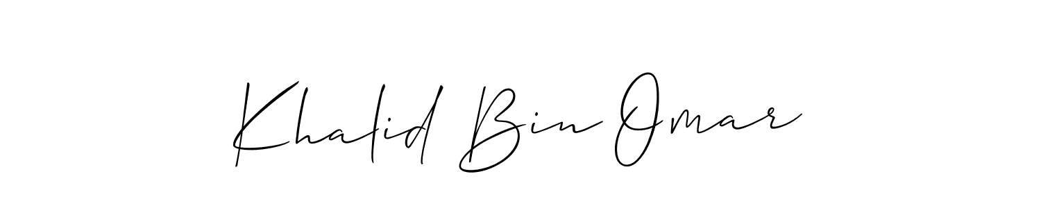 Check out images of Autograph of Khalid Bin Omar name. Actor Khalid Bin Omar Signature Style. Allison_Script is a professional sign style online. Khalid Bin Omar signature style 2 images and pictures png