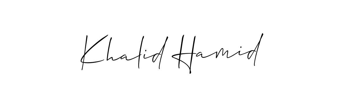 Once you've used our free online signature maker to create your best signature Allison_Script style, it's time to enjoy all of the benefits that Khalid Hamid name signing documents. Khalid Hamid signature style 2 images and pictures png