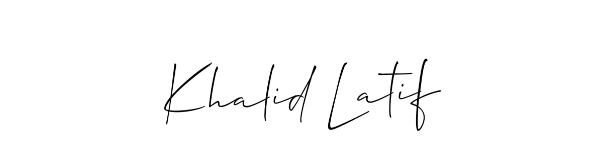 Check out images of Autograph of Khalid Latif name. Actor Khalid Latif Signature Style. Allison_Script is a professional sign style online. Khalid Latif signature style 2 images and pictures png