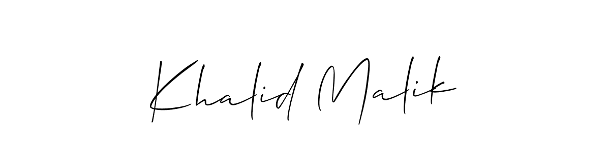 Once you've used our free online signature maker to create your best signature Allison_Script style, it's time to enjoy all of the benefits that Khalid Malik name signing documents. Khalid Malik signature style 2 images and pictures png