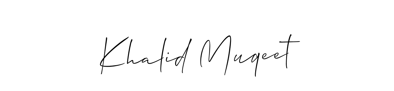 See photos of Khalid Muqeet official signature by Spectra . Check more albums & portfolios. Read reviews & check more about Allison_Script font. Khalid Muqeet signature style 2 images and pictures png