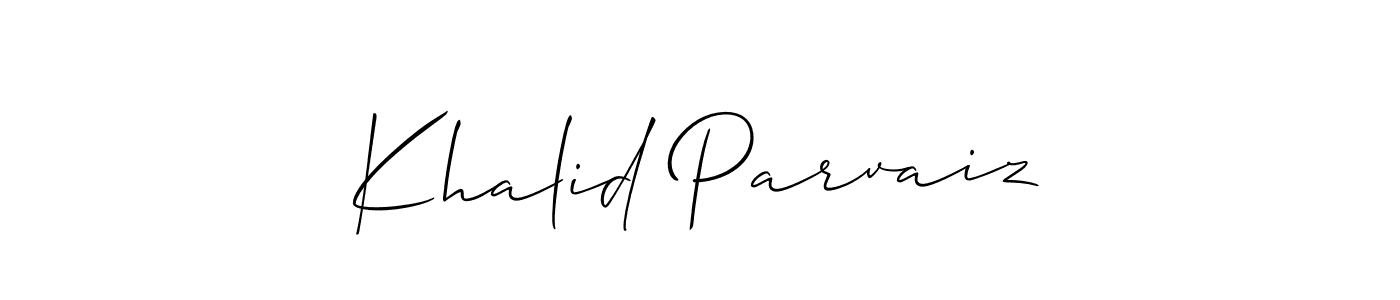 Once you've used our free online signature maker to create your best signature Allison_Script style, it's time to enjoy all of the benefits that Khalid Parvaiz name signing documents. Khalid Parvaiz signature style 2 images and pictures png