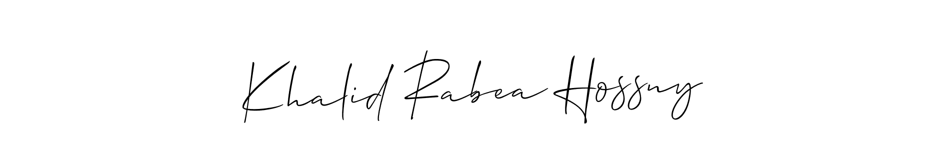 Make a beautiful signature design for name Khalid Rabea Hossny. Use this online signature maker to create a handwritten signature for free. Khalid Rabea Hossny signature style 2 images and pictures png