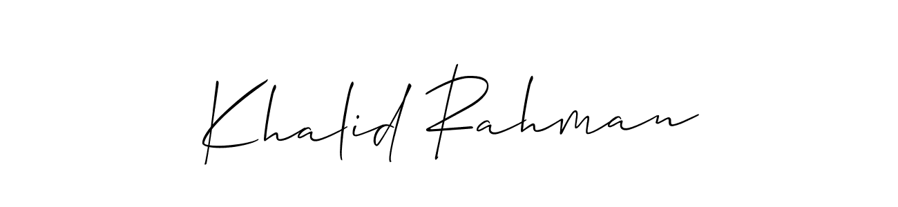 Check out images of Autograph of Khalid Rahman name. Actor Khalid Rahman Signature Style. Allison_Script is a professional sign style online. Khalid Rahman signature style 2 images and pictures png