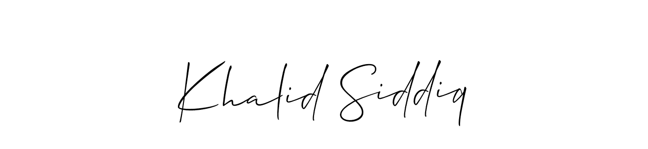 See photos of Khalid Siddiq official signature by Spectra . Check more albums & portfolios. Read reviews & check more about Allison_Script font. Khalid Siddiq signature style 2 images and pictures png