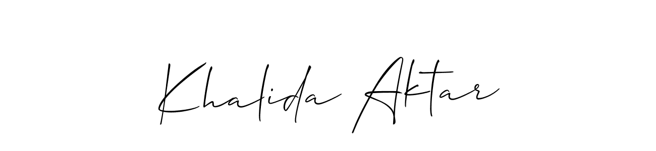Khalida Aktar stylish signature style. Best Handwritten Sign (Allison_Script) for my name. Handwritten Signature Collection Ideas for my name Khalida Aktar. Khalida Aktar signature style 2 images and pictures png