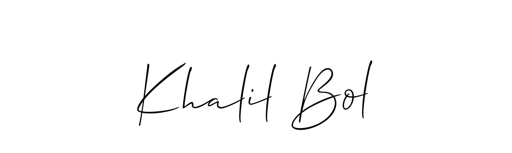 Check out images of Autograph of Khalil Bol name. Actor Khalil Bol Signature Style. Allison_Script is a professional sign style online. Khalil Bol signature style 2 images and pictures png