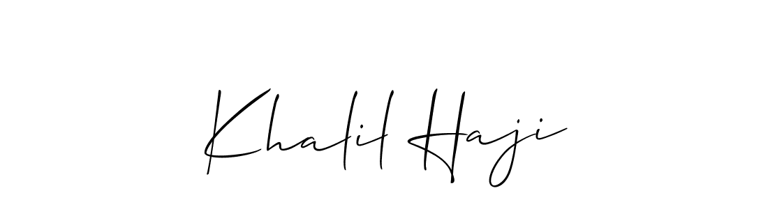 Make a beautiful signature design for name Khalil Haji. Use this online signature maker to create a handwritten signature for free. Khalil Haji signature style 2 images and pictures png